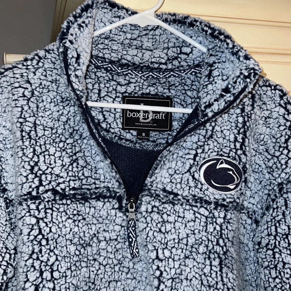 Women’s Penn State fuzzy half zip - Picture 3 of 5